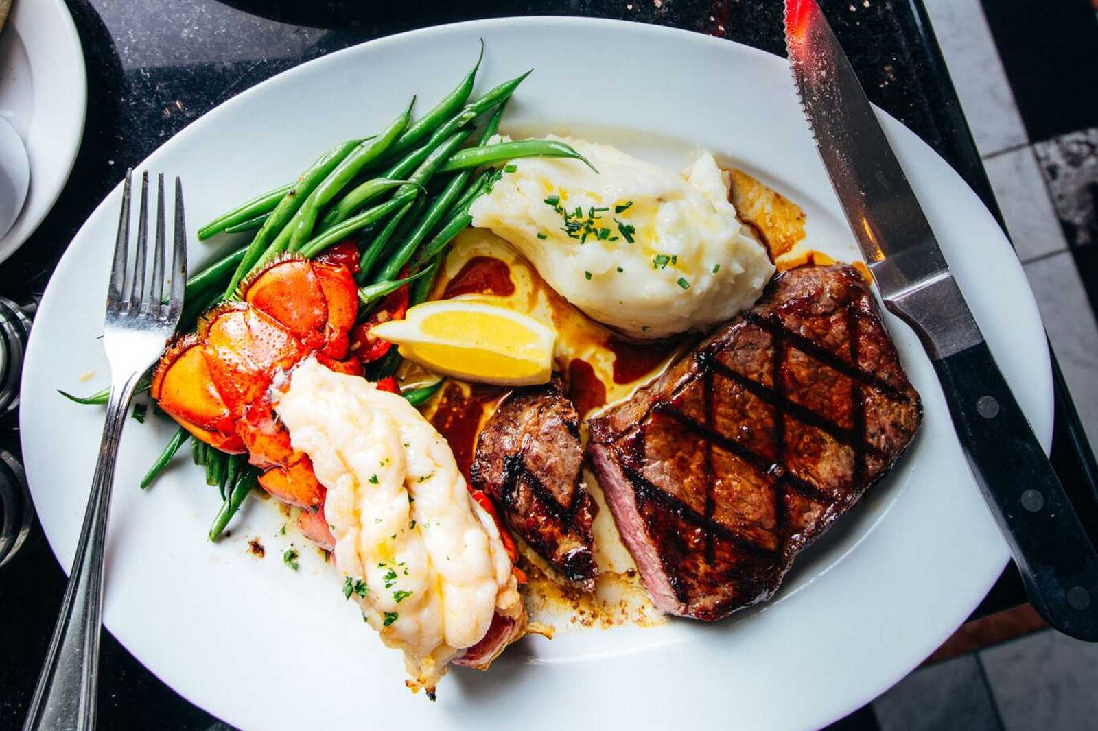 Steak and seafood