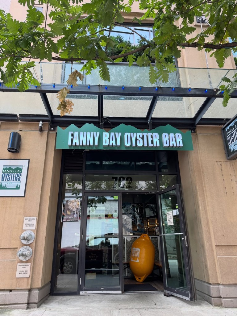 Fanny Bay Oyster Bar at 762 Cambie Street