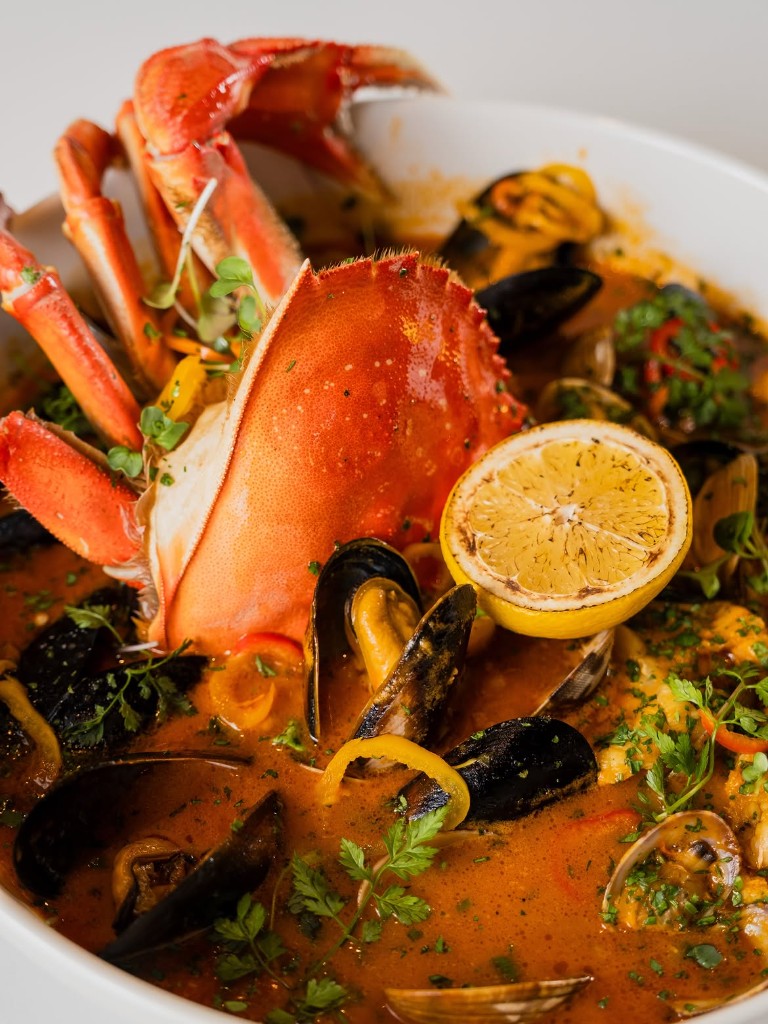 Cioppino with Dungeness crab