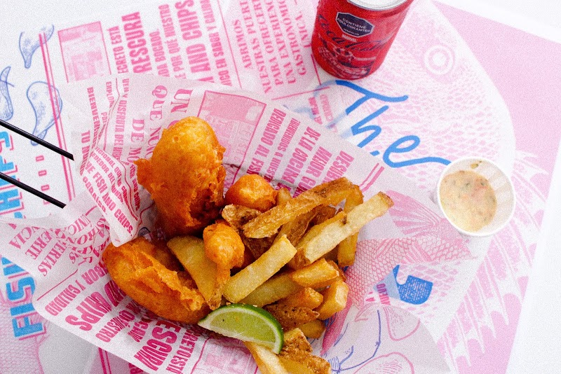 The fish and chips