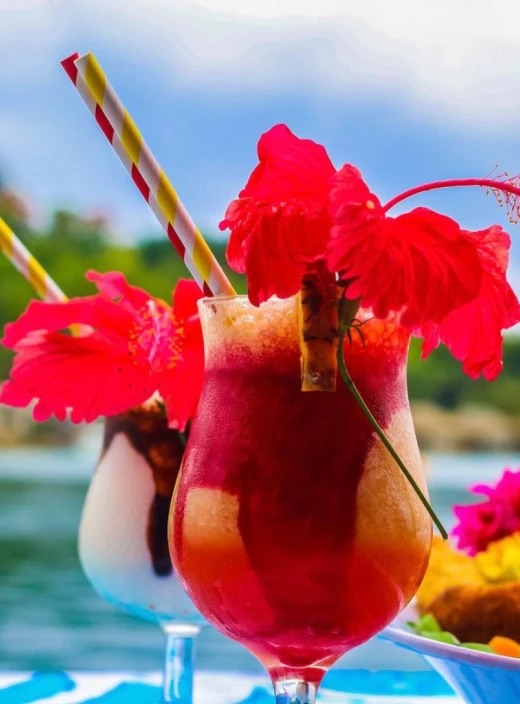 Tropical cocktail from the bar · photo: Waterfront Bar & Grill