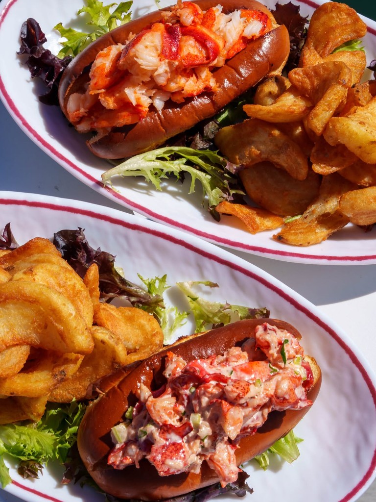 Hot buttered roll vs chilled Maine salad roll