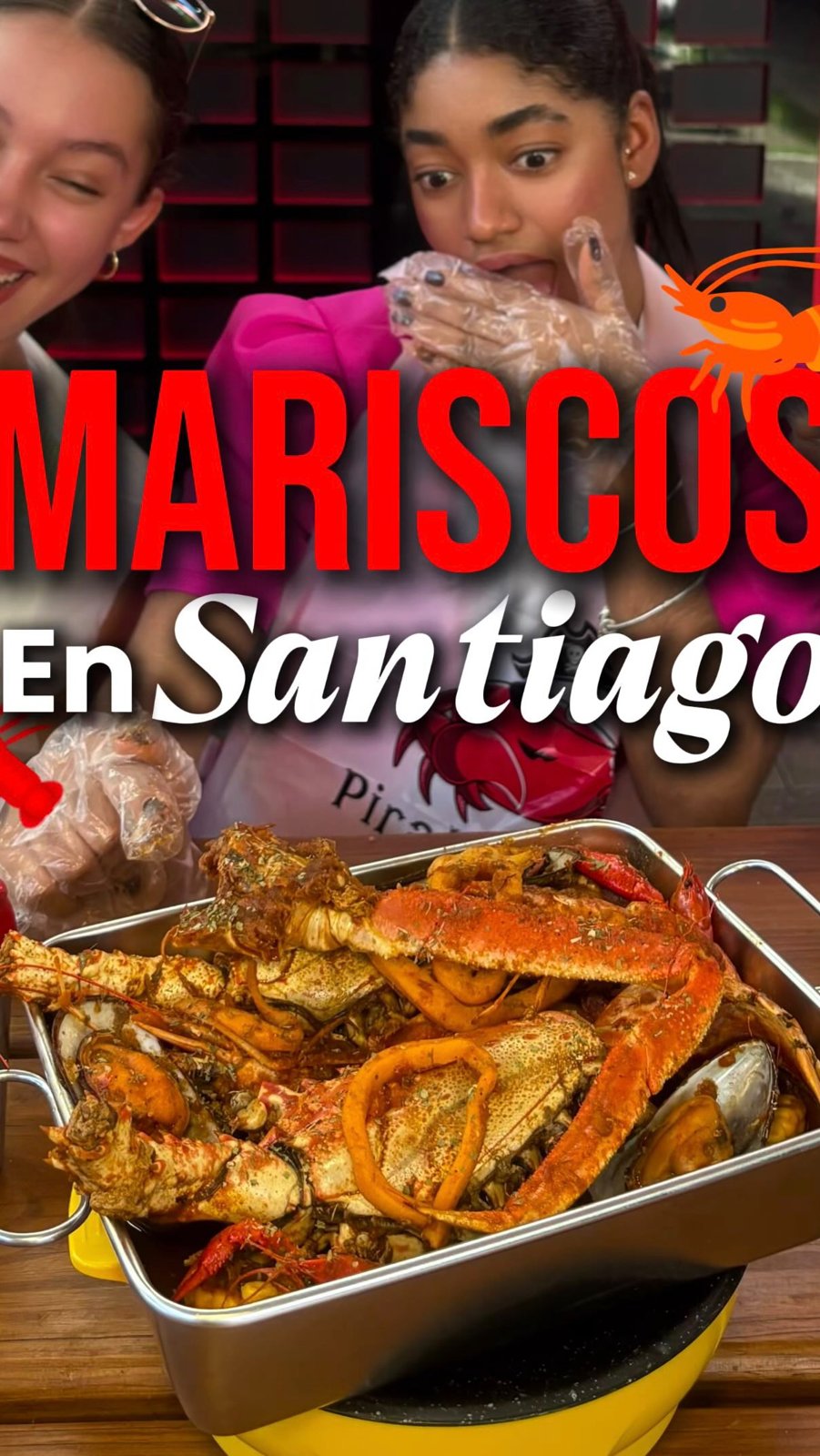 Diners sharing trays in Santiago