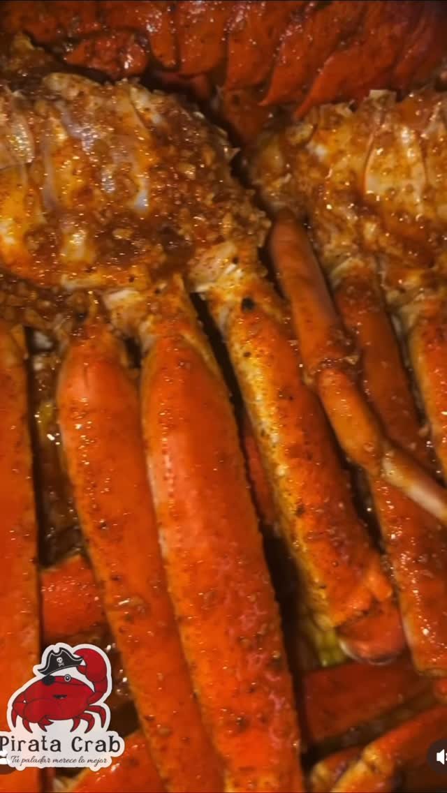 Sauced crab legs (gallery)