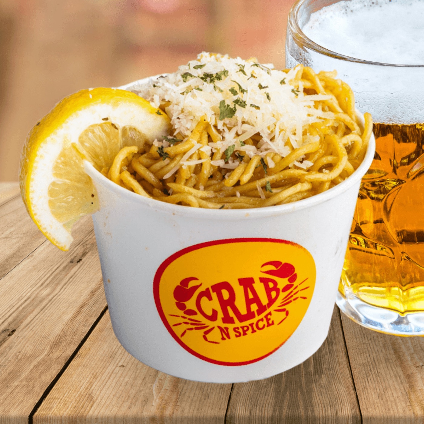 Garlic noodles · photo: Crab N' Spice
