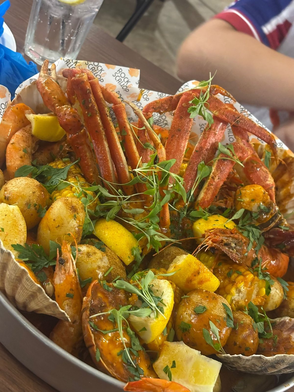 Firecracker seafood boil with snow crab, Albert Hall