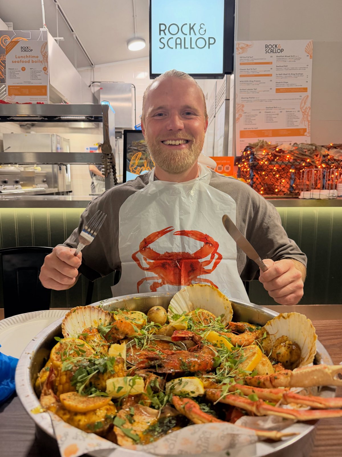 At the Rock & Scallop counter, Newport Market · photo @thevalleyviking_