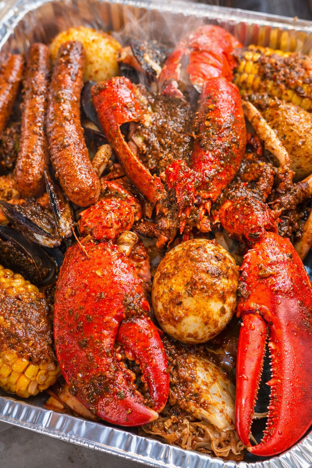 Seafood platter for sharing at Afro Lounge